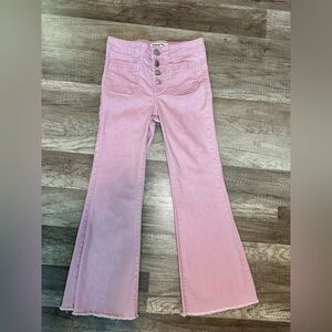 Pink Flare Jeans